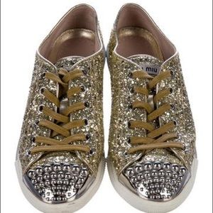 Miu miu glitter sneakers